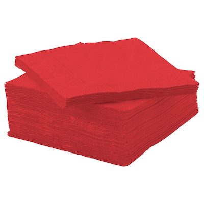 FANTASTISK Papirservietter rød 24 x24厘米