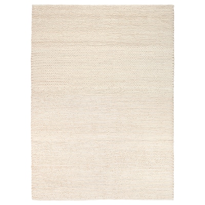 IBSKER Teppe, handlaget灰白色,170 x240 cm
