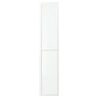 OXBERG Vitrinedør hvit 40 x192厘米