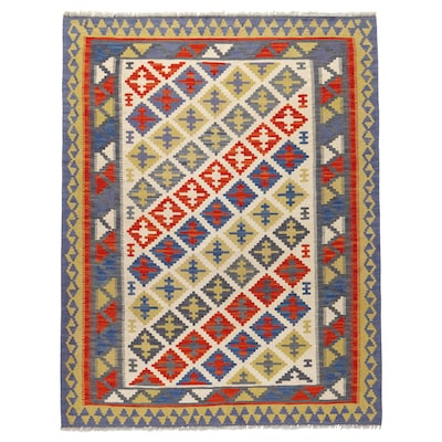 PERSISK编织毯GASHGAI Teppe、flatvevd handlaget blandede mønstre, x180 125厘米