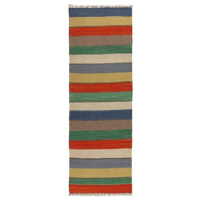 PERSISK编织毯GASHGAI Teppe、flatvevd handlaget, 55岁x200型cm