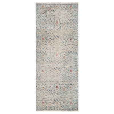 ROMDRUP Teppe, kort lugg,米色antikkstil / blomstermønstret 80 x200型cm