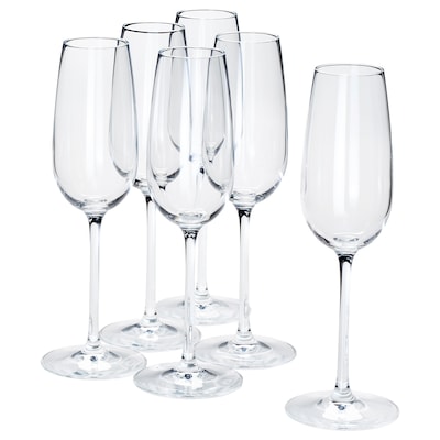 STORSINT Champagneglass、høyt klart玻璃、22 cl