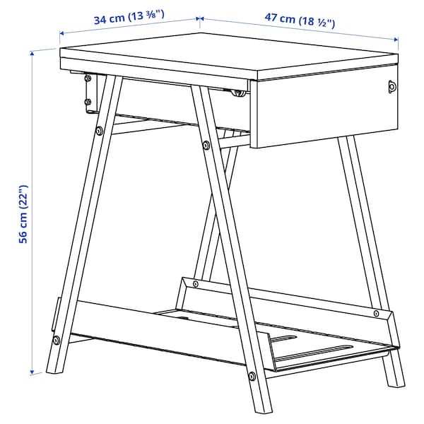 TROTTEN / FLINTAN Kombinacja biurko/szafka, i krzesso obrotowe biaay / beowy