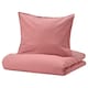 2 ANGSLILJA被套和枕套,深粉红色,x220/50x60 240厘米