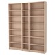 比利书柜w高度扩展单元,白橡树单板染色,200 x28x237厘米