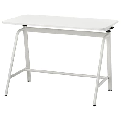 GLADHOJDEN办公桌坐/站,白色,x60 100厘米
