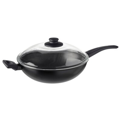 HEMLAGAD锅的盖子,黑色,28厘米