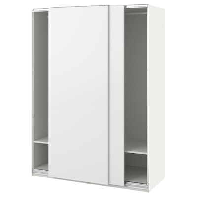 罗马帝国/ HASVIK衣柜组合,白色/白色,150 x66x201厘米