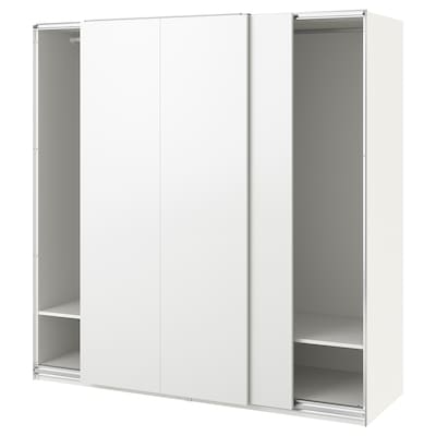 罗马/ HASVIK衣柜,白色/白色,200 x66x201厘米