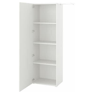 PLATSA衣柜1门,白色/ Fonnes白90 - 107 x42x181厘米