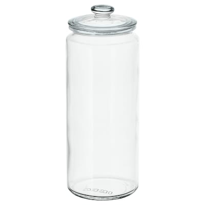 VARDAGEN罐盖子,透明玻璃,1.8 l