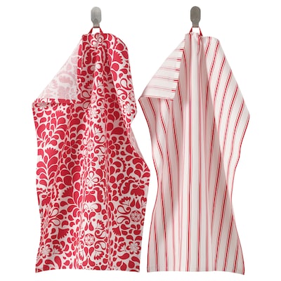 VINTERFINT茶巾、混合模式红/白色,x70 50厘米