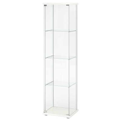 DETOLF玻璃门柜，白色，43x163cm