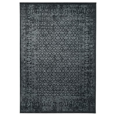 KYNDBY地毯、低桩,灰色的古董/花卉图案,160 x230厘米