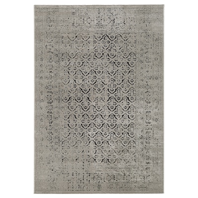 MANSTRUP地毯、低桩,灰色的古董/花卉图案,160 x230厘米