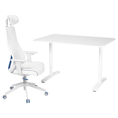 BEKANT / MATCHSPEL桌椅,白色