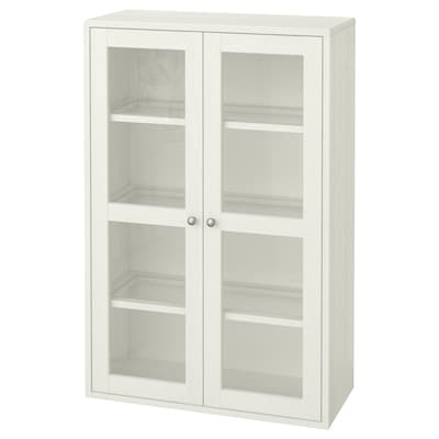 HAVSTA玻璃门柜,白色,81 x35x123厘米