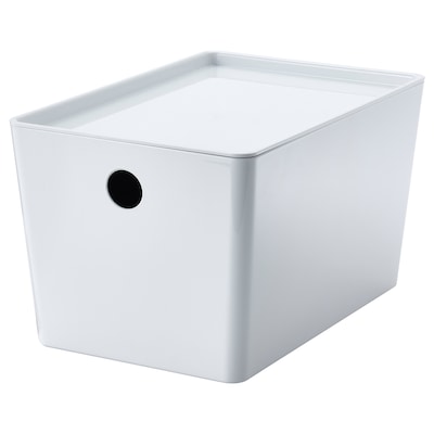 KUGGIS盒子,盖子,白色,x26x15 18厘米
