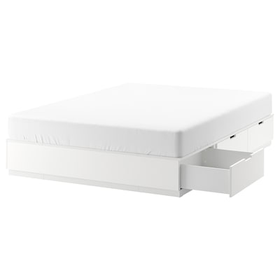 NORDLI床帧存储,白色,160 x200型cm