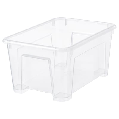 SAMLA盒、透明、28 x19x14厘米/ 5 l