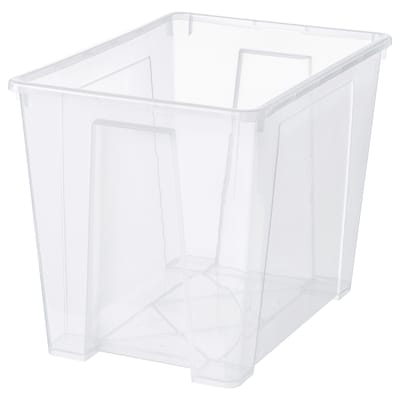 SAMLA盒、透明、56 x39x42厘米/ 65 l