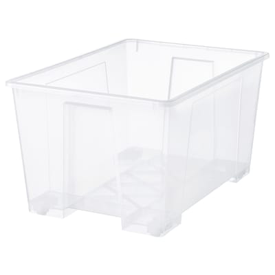 SAMLA盒、透明、78 x56x43厘米/ 130 l
