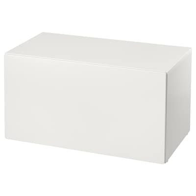 SMASTAD板凳与玩具存储、白色/白色x52x48 90厘米