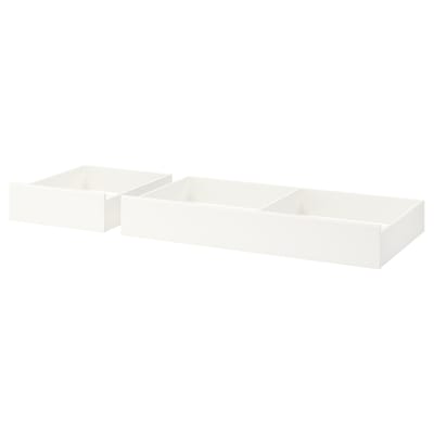 SONGESAND床存储箱,组2,白色,200厘米