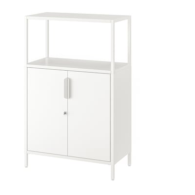 TROTTEN橱柜带门，白色，70x35x110厘米