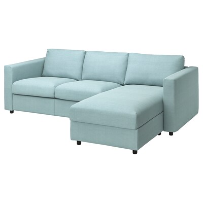 VIMLE 3三种座位沙发和躺椅,Saxemara浅蓝色