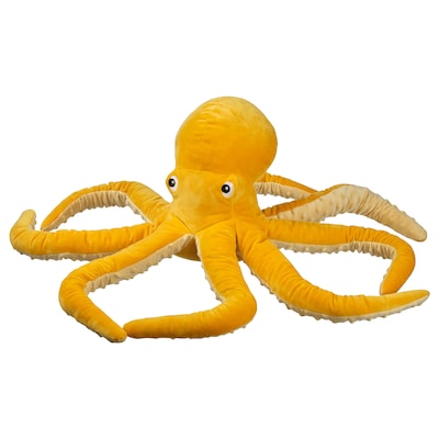 BLAVINGAD软玩具,章鱼/黄色,50厘米
