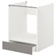 ENHET基地内阁对于抽屉的烤箱,白色/灰色框,x62x75 60厘米