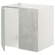 ENHET基内阁水槽w门,白色/具体效果,80 x62x75厘米