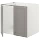 ENHET基内阁水槽w门,白色/灰色框,80 x62x75厘米