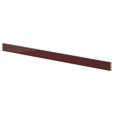 KALLARP圆形装饰带/成型、高光泽深红棕色,221厘米