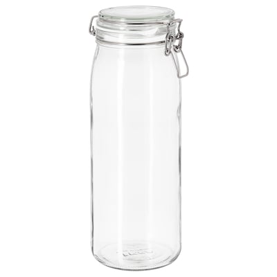 KORKEN罐盖子,透明玻璃,2 l