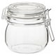KORKEN罐盖子,透明玻璃,0.5 l