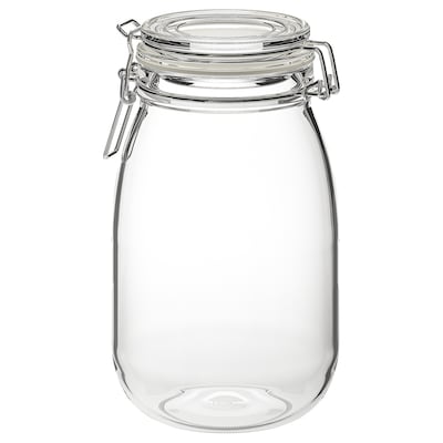 KORKEN罐盖子,透明玻璃,1.8 l