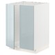 METOD基内阁水槽+ 2门,白色/ Kallarp浅灰蓝色x60x80 60厘米