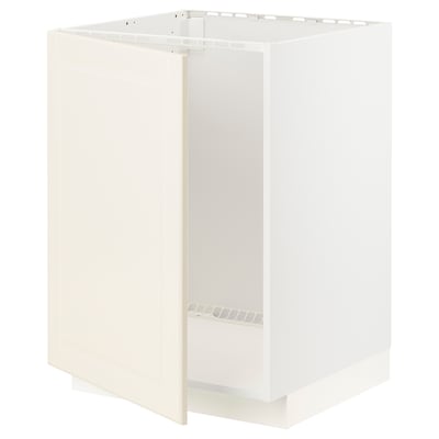 METOD基内阁水槽,白色/ Bodbyn米色,x60x80 60厘米