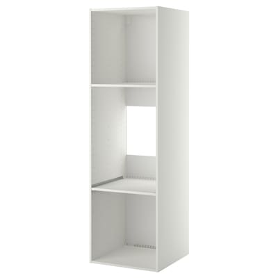 METOD高柜架冰箱/烤箱,白色,x60x200 60厘米