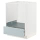 METOD / MAXIMERA基地内阁对于抽屉的烤箱,白色/ Kallarp浅灰蓝色x60x80 60厘米