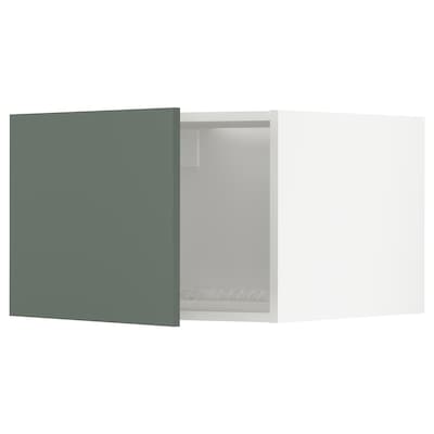 METOD前内阁冰箱/冰柜,白色/ Bodarp灰绿色,x60x40 60厘米