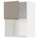 METOD壁柜的微波炉,白色/ Upplov马特•黑米色x37x80 60厘米