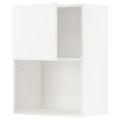 微波炉METOD壁柜,白色,白色/ Veddinge x37x80 60厘米