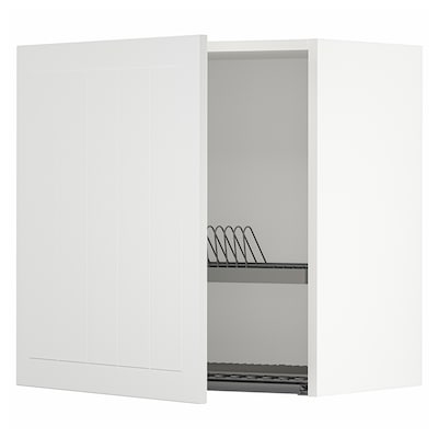 与餐具滤METOD壁柜,白色,白色/ Stensund x37x60 60厘米