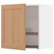 METOD壁柜与菜排水器,白色/ Vedhamn橡树,x37x60 60厘米