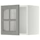 METOD墙柜的玻璃门,白色/ Bodbyn灰色40 x37x40厘米