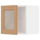 METOD墙柜的玻璃门,白色/ Vedhamn橡树,x37x40 40厘米